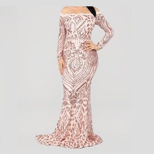 Chloe RoseGold Sequin Dress